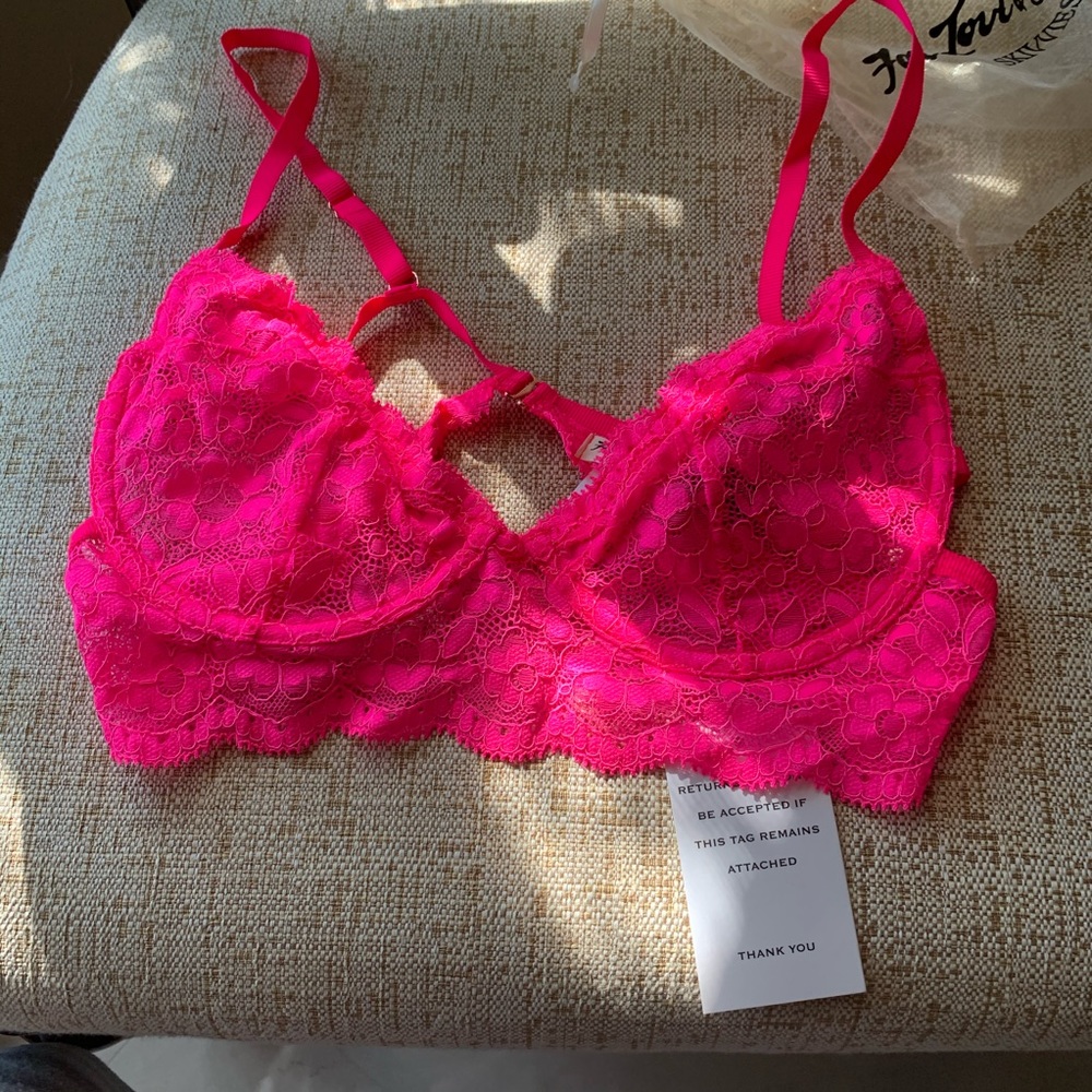 For love & lemons skivvies bralette pink